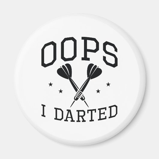 Oeps ik Dartelde Magneet (Voorkant)