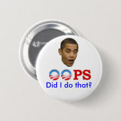 Oeps! Ik deed dat Ronde Button 5,7 Cm (Voorkant /achterkant)
