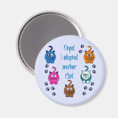 Oeps! Ik heb nog een kat aangenomen. Magneet (Voorkant / Achterkant)