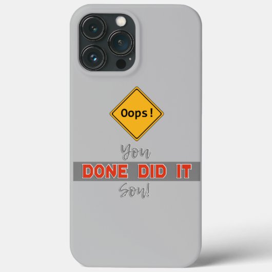 Oeps! Je hebt het gedaan. - Zeer grappig Case-Mate iPhone Case (Achterkant)