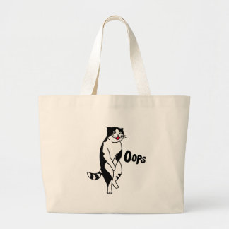Oeps, kat grote tote bag