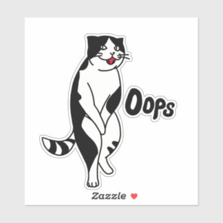 Oeps, kat sticker