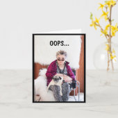 Oeps! Met behulp van de Dog's Shampoo Gevouwen Wen Kaart (Gele Bloem)