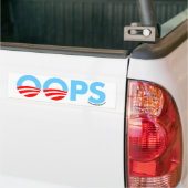 Oeps Obama Fout Bumpersticker (Op Truck)