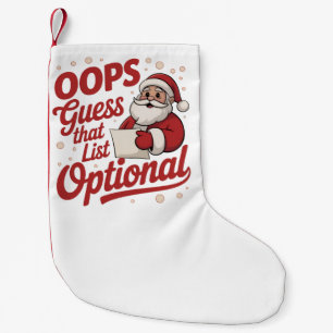 Oeps Raad Die Lijst Optioneel Grappige Kerstman  Kleine Kerstsok