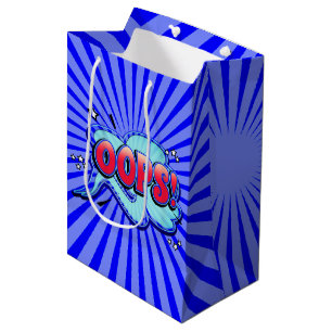 Oeps! Super Hero Comic Book Action Bubble Medium Cadeauzakje