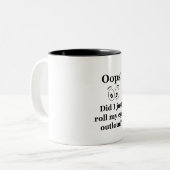 Oeps! Tweekleurige Koffiemok (Voorkant links)