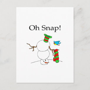 Oeps! (UD Sneeuwman) Feestdagenkaart