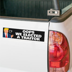 Oeps, we hebben een verrader tegen Trump gekozen Bumpersticker