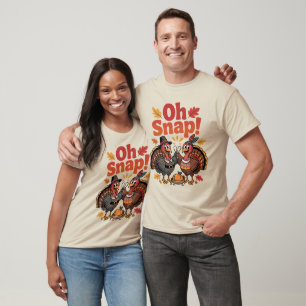 Oeps! Wensbotspel Pelgrim Inheemse Kalkoen Grappig T-shirt