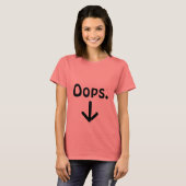 Oeps. {Zwangerschap} T-shirt (Voorkant volledig)