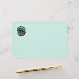 Oer reptiel roofdier oog briefpapier