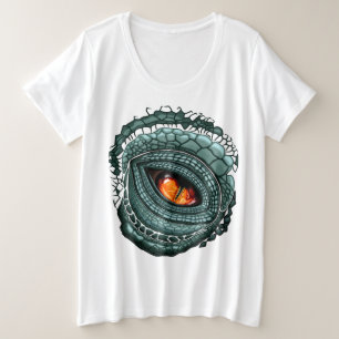 Oer reptiel roofdier oog grote maat t-shirt