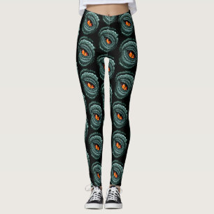 Oer reptiel roofdier oog leggings