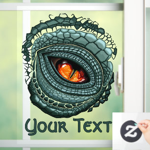 Oer reptiel roofdier oog raamsticker