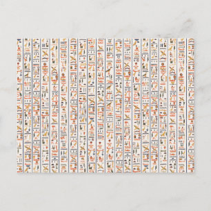 oeroude egypte hiërogliefachtergrond histo uitnodiging briefkaart