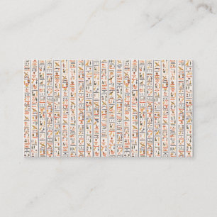 oeroude egypte hiërogliefachtergrond histo visitekaartje