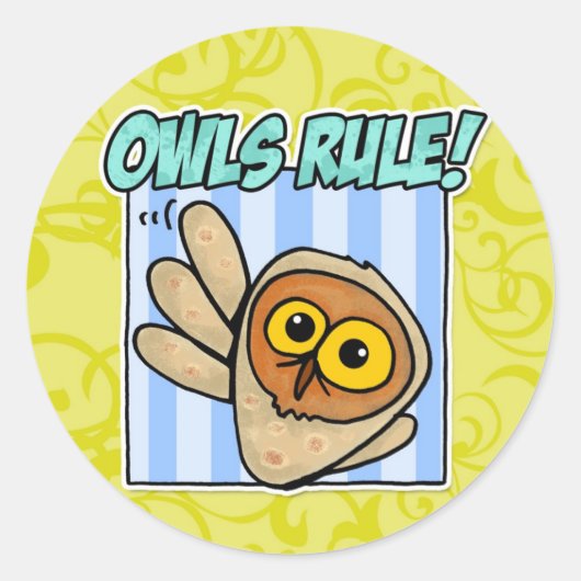 oerregel ronde sticker (Voorkant)