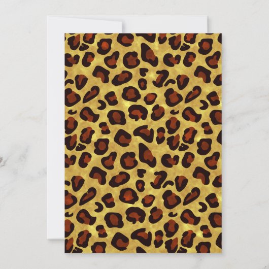 Oerwoud 1e verjaardag van uitnodigingen van de par (Achterkant)