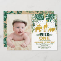 Oerwoud 1e Verjaardag Wild One Safari Animals Part