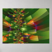 Oerwoud 2 Abstract art. Poster (Voorkant)