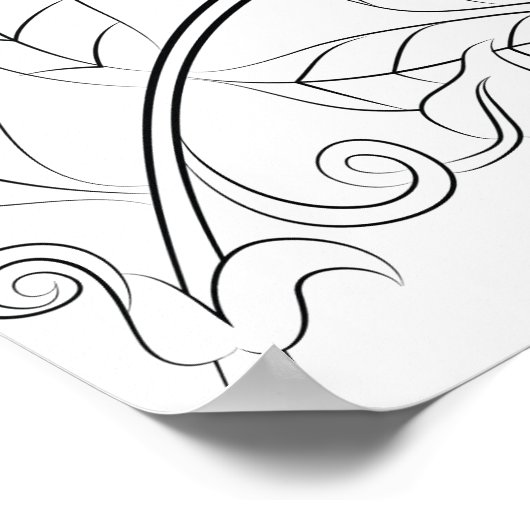 Oerwoud aap volwassen kleurstof poster (Hoek)