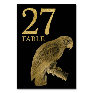 Oerwoud African Animal Parrot Table Number Kaart 2