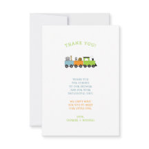 OERWOUD ANIMAL TRAIN baby shower bedankt