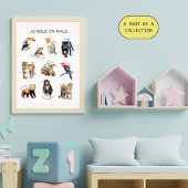 Oerwoud Animals Educational Poster Perfect Poster