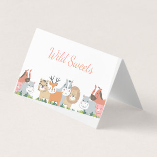 Oerwoud Animals Gender Reveal - Baby shower Kaart