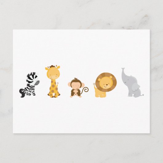 Oerwoud Babies Briefkaart (Voorkant)