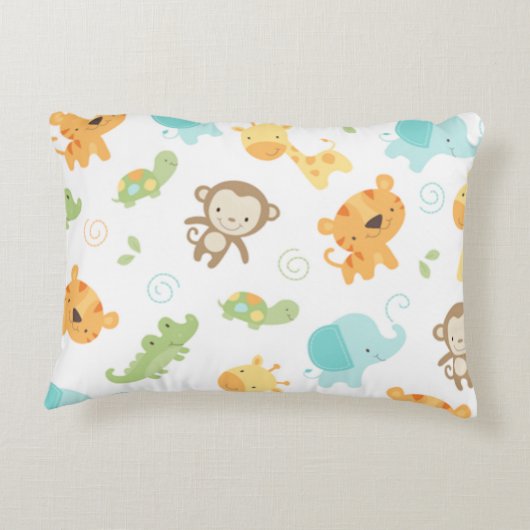 Oerwoud Babies Decoratief Kussen (Achterkant)