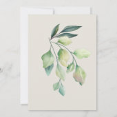 Oerwoud Baby Animals Shower Greenery Safari Kaart (Achterkant)