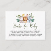 Oerwoud Baby shower Elephant Books for Baby Informatiekaartje (Voorkant)