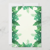 Oerwoud Baby shower Kaart (Achterkant)