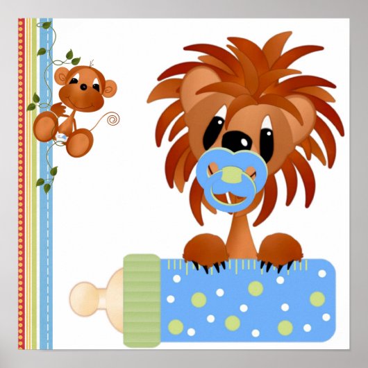 Oerwoud baby's afdrukken poster (Voorkant)