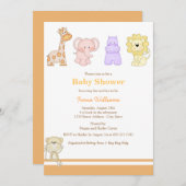 Oerwoud Baby's Baby shower Uitnodiging (Voorkant / Achterkant)