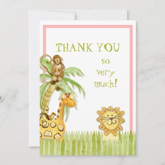 Oerwoud Baby's, Meisje Dank u Notities (Voorkant)