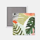 Oerwoud Beat Tropical Greenery Magneet (Voorkant / Achterkant)