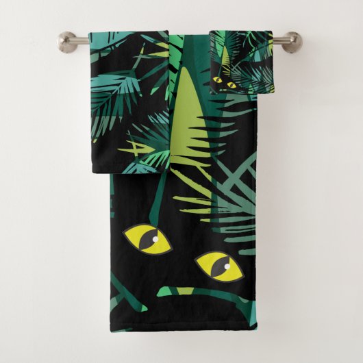 Oerwoud bij Night Pattern Bad Handdoek (Insitu)