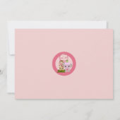 Oerwoud bloesems Babyschoenen met bloesem Kaart (Achterkant)