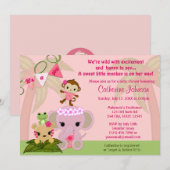 Oerwoud bloesems Babyschoenen met bloesem Kaart (Voorkant / Achterkant)