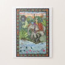 Oerwoud Boek II Waterverf Schilderen Puzzelle