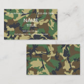 Oerwoud Camouflage Visitekaartje (Voorkant / Achterkant)