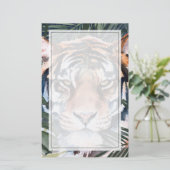 Oerwoud Cat - Tiger Briefpapier (Staand voorkant)