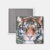 Oerwoud Cat - Tiger Magneet (Voorkant / Achterkant)