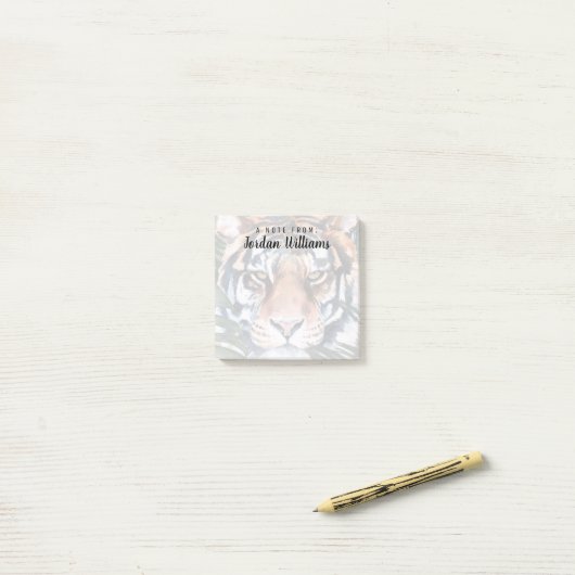 Oerwoud Cat - Tiger Post-it® Notes (Op bureau)