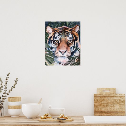 Oerwoud Cat - Tiger Poster (Keuken)