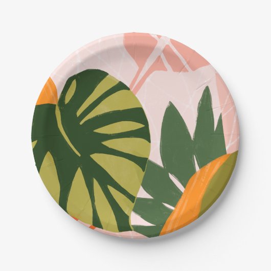 Oerwoud Collage I Papieren Bordje (Voorkant)