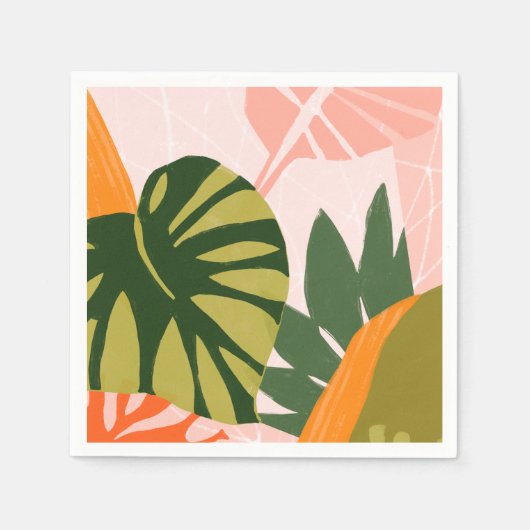 Oerwoud Collage I Servet (Voorkant)